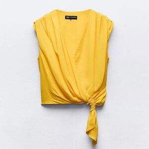 Zara Knotted Draped Top